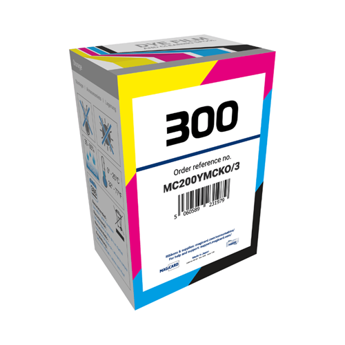 Magicard MC200YMCKO/3 YMCKO彩色色带 适用E+、300