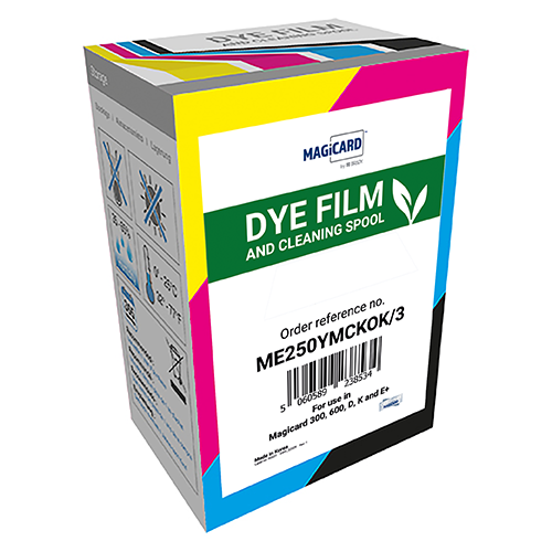 Magicard ME250YMCKOK/3 YMCKOK彩色色带 适用E+、300